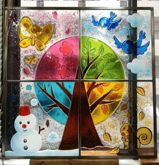 レイクアスナロ幼稚園 - ステンドグラス虹工房